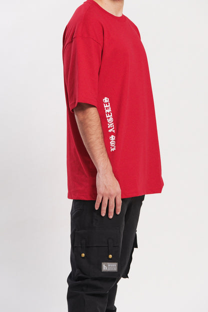 CAMISETA OVERSIZED ROJA