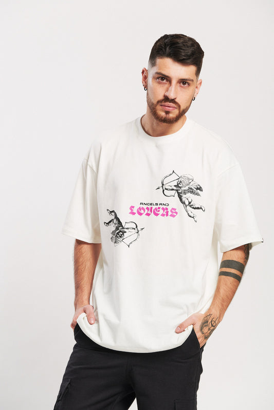 CAMISETA OVERSIZED MARFIL