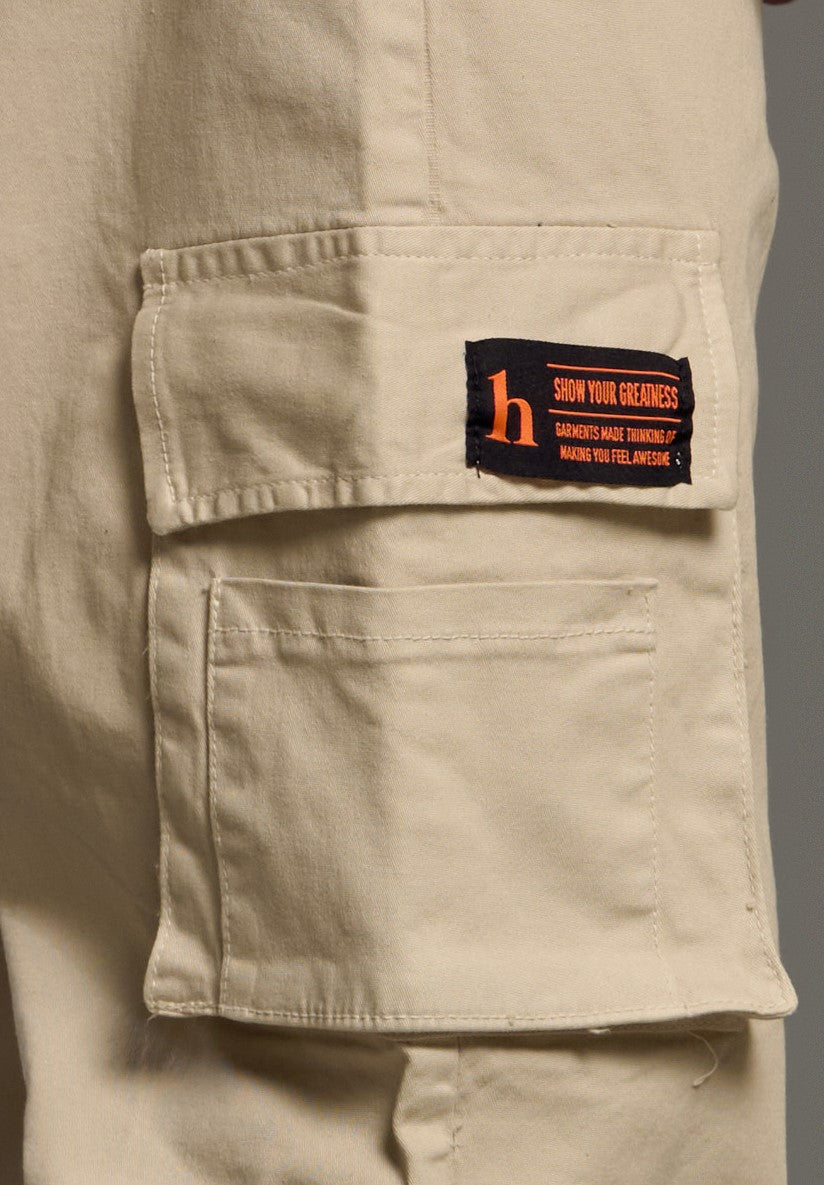 PANTALON CARGO BEIGE